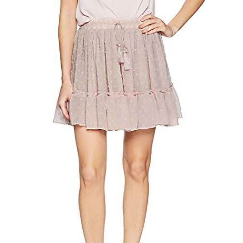 Glamorous Missy Women Textured‎ Drawstring Miniskirt XS Dusty Lilac
